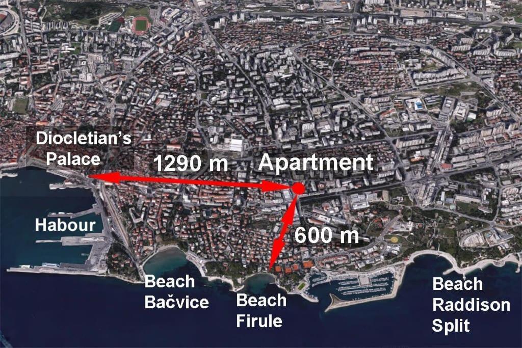 Eurit Apartment Shown In Detail Split Ngoại thất bức ảnh